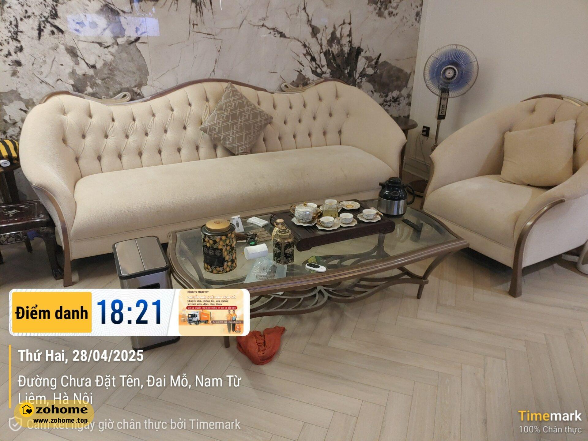 Zohome ve sinh tron goi cho khach hang tai Dai Mo Nam Tu Liem 2